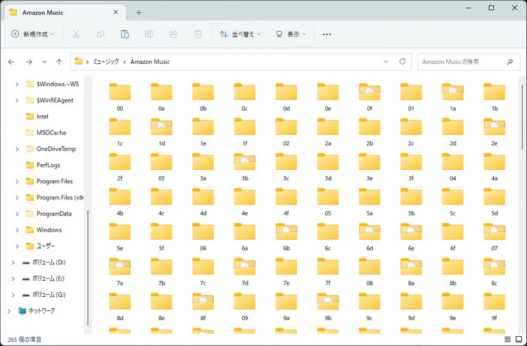 Amazon Musicでダウンロードした音楽を探す